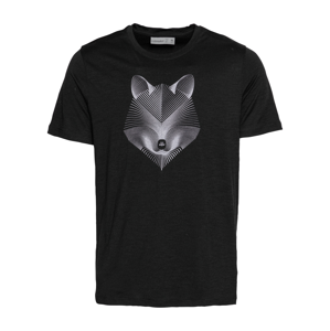 Icebreaker Funkční tričko 'Arctic Fox'  černá / bílá