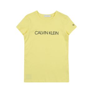 Calvin Klein Jeans Tričko 'INSTITUTIONAL'  žlutá