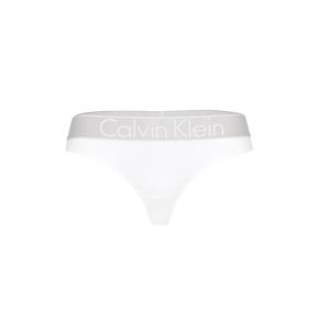 Calvin Klein Underwear Tanga 'THONG'  šedá / bílá