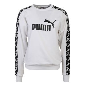 PUMA Sportovní mikina 'Amplified'  černá / bílá