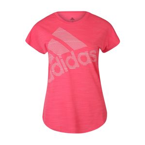 ADIDAS PERFORMANCE Funkční tričko 'Badge of Sport'  pink / bílá