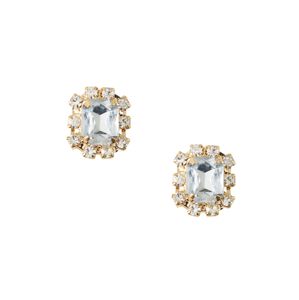 Orelia Náušnice 'Gem Crystal Stud Earrings'  zlatá