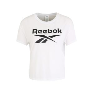REEBOK Funkční tričko  černá / bílá