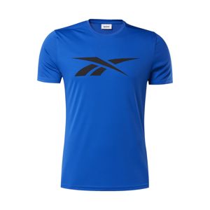 REEBOK Funkční tričko  černá / modrá