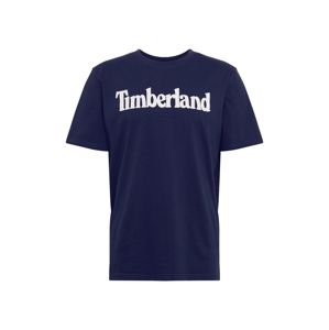 TIMBERLAND Tričko  bílá / tmavě modrá