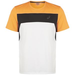 ASICS Funkční tričko 'Race'  černá / žlutá / bílá