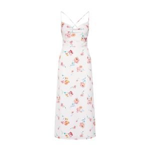 Fashion Union Letní šaty 'MARZI'  růžová / bílá