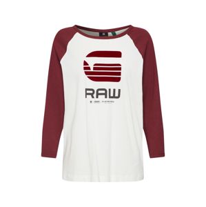 G-Star RAW Tričko 'Graphic'  krémová / červená