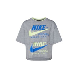 Nike Sportswear Tričko  nebeská modř / žlutá / šedá