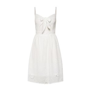 Missguided Letní šaty 'Tie Front Broderie'  bílá