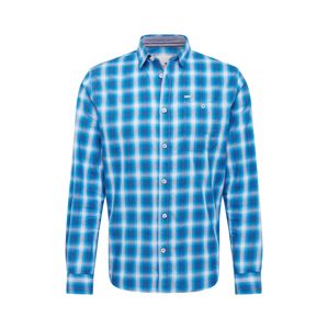 TOM TAILOR Košile 'ray shadow check shirt'  bílá / modrá