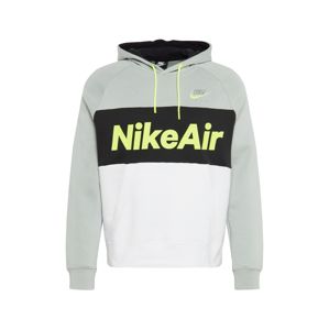 Nike Sportswear Mikina 'AIR'  bílá / černá / šedá