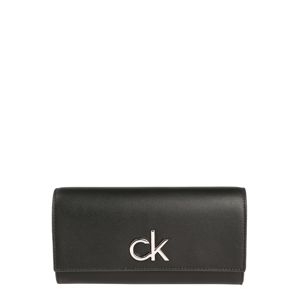 Calvin Klein Peněženka 'RE-LOCK TRIFOLD LG'  černá