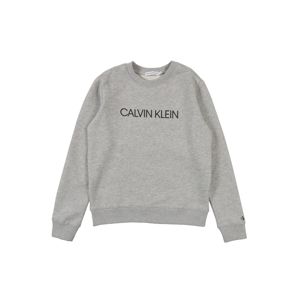 Calvin Klein Jeans Mikina 'INSTITUTIONAL SWEATS'  šedý melír
