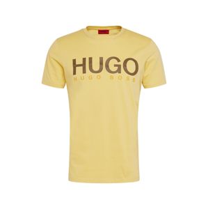 HUGO Tričko 'Dolive202'  žlutá / černá