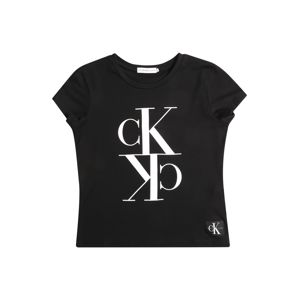 Calvin Klein Jeans Tričko 'MONOGRAM'  černá