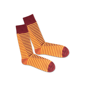 DillySocks Ponožky 'SS20-09 Double Lave Liner'  žlutá / červená / oranžová