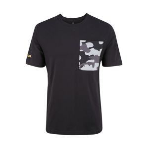 Calvin Klein Performance Funkční tričko 'SHORT SLEEVE T-SHIRT'  černá / šedá
