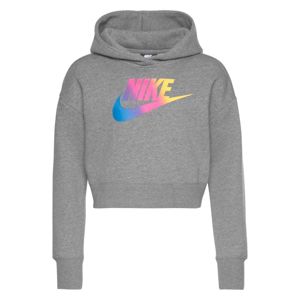 Nike Sportswear Mikina 'G NSW FF CROP'  šedá
