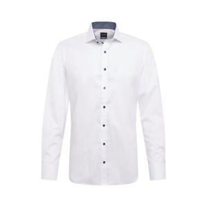 OLYMP Společenská košile 'Level 5 Uni Struktur'  bílá
