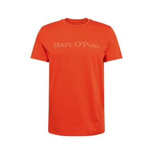 Marc O'Polo Tričko 'Organic'  bílá / oranžově červená