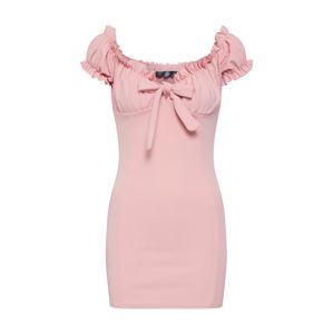 Missguided Letní šaty 'Milkmaid Mini'  růžová