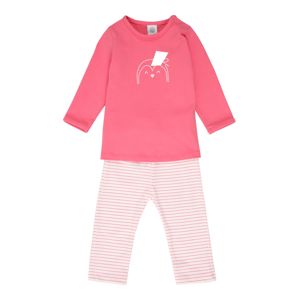 SANETTA Pyžamo  pink / bílá / starorůžová