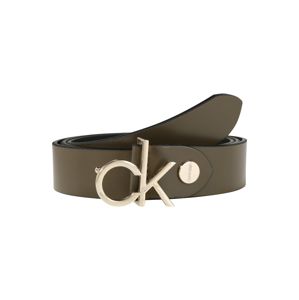 Calvin Klein Opasek 'CK LOW BELT ADJ 3.0'  olivová / tmavě zelená
