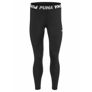 PUMA Sportovní kalhoty  černá / svítivě růžová / svítivě žlutá