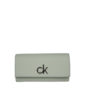 Calvin Klein Peněženka 'RE-LOCK TRIFOLD WALLET LG'  zelená
