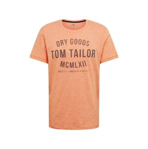 TOM TAILOR Tričko  oranžová / bílá