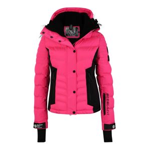 Superdry Snow Outdoorová bunda 'LUXE SNOW PUFFER'  černá / pink