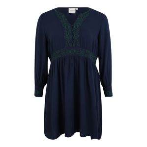 Junarose Košilové šaty 'DELLI'  námořnická modř / jedle
