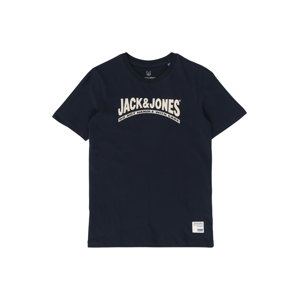 Jack & Jones Junior Tričko 'HISTORY'  námořnická modř / bílá