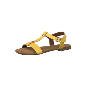 TAMARIS Páskové sandály  žlutá