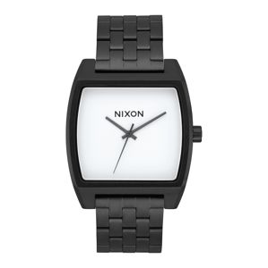 Nixon Analogové hodinky 'Time Tracker'  černá / bílá