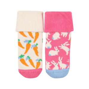 Happy Socks Ponožky  pink / bílá / oranžová / světlemodrá
