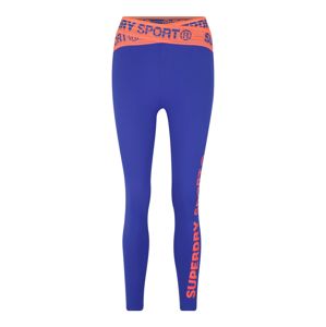 Superdry Sportovní kalhoty  královská modrá / broskvová