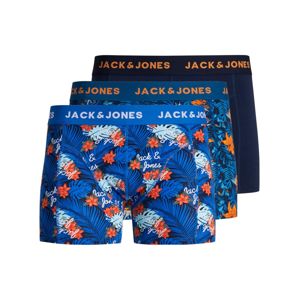 JACK & JONES Boxerky 'DEEP FLOWER'  námořnická modř