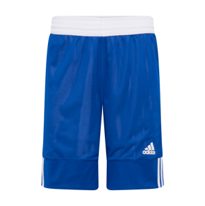 ADIDAS PERFORMANCE Sportovní kalhoty  modrá / bílá