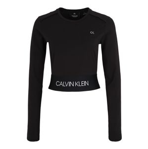Calvin Klein Performance Funkční tričko 'LONG SLEEVE TEE'  černá