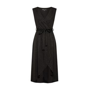 Mela London Šaty 'GLITZ MIDI DRESS'  černá / stříbrná