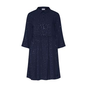 VILA Košilové šaty 'VIGIULIA 3/4 SHORT DRESS/1'  noční modrá