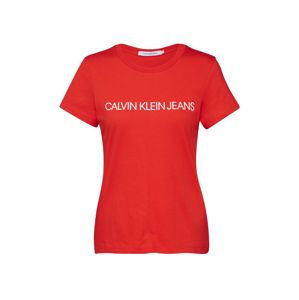 Calvin Klein Tričko  červená / bílá