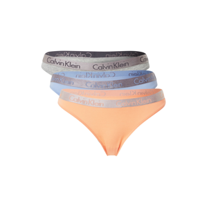 Calvin Klein Underwear Tanga  šedá / lososová / světlemodrá