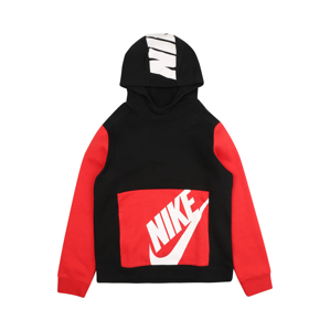 Nike Sportswear Mikina  červená / černá / bílá