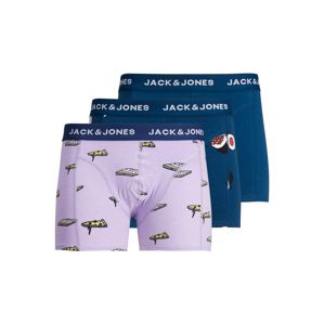 JACK & JONES Boxerky  námořnická modř / mix barev / pastelová fialová