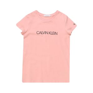 Calvin Klein Jeans Tričko 'INSTITUTIONAL'  černá / světle růžová