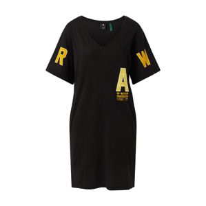 G-Star RAW Šaty 'Graphic Joosa'  černá / žlutá