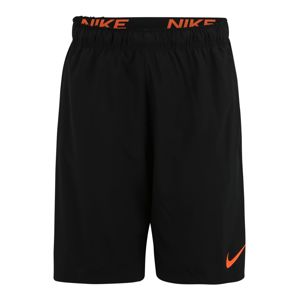 NIKE Sportovní kalhoty 'Flex'  černá / oranžová